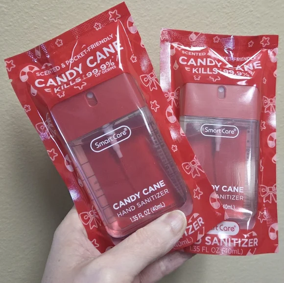 Smart Care Candy Cane Hand Sanitizer spray X2 - Picture 1 of 2